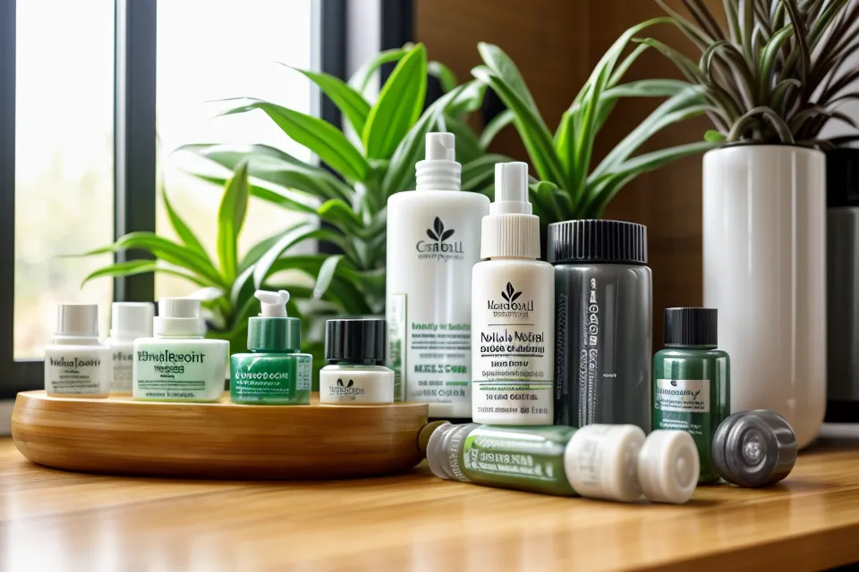 Tea tree oil bottle beside a yoga mat, an early stop in a natural remedies foot care routine