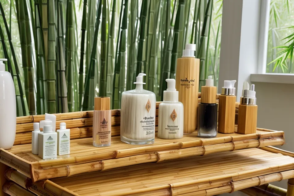 Where to buy Kerassentials online safely — bottle of nail care oil next to a rolled yoga mat